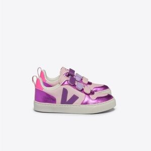 Veja V10 Pink and Purple Sneakers, Toddler 10